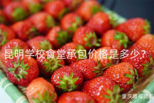 昆明学校食堂承包价格是多少？